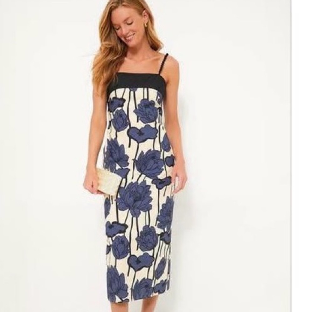 HYACINTH HOUSE

Navy & Cream Floral Cecily Midi Dress